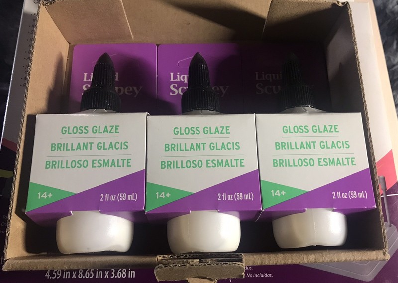 SCULPEY LIQUID GLOSS GLAZE * 2oz. each Bottle ** BRAND NEW ** Lot Of 3 Bottle
