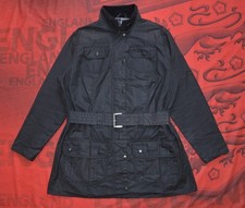 Barbour Utility Mac Wax Veste pour femmes en coton ciré noir style...
