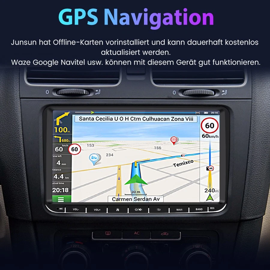 Android 14 Carplay Autoradio GPS NAVI RDS Für VW GOLF 5 6 Touran EOS Tiguan Polo - Bild 3 von 4