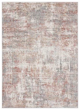 Brown Scratched Faded Shaded Abstract Area Rug 4540 20158 - Aprx 5' 3" x 7' 2"