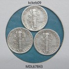 Mercury dime lot of 3, 1943-P, 1944-P, 1945-P.  90% silver coins — photo 2
