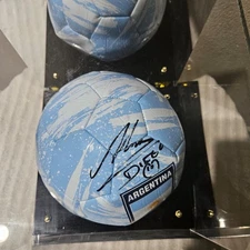 Maradona Autographed Soccer Ball With COA