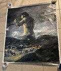 Hand Painted Replica “The Colossus” By Goya- Large Canvas 43 x 48”+ relic card.  — photo 1