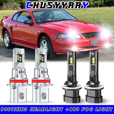 For Dodge RAM 1500 2500 3500 1994-2001 6000K LED Headlight Fog Light Bulbs