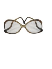 1980s Drop Arm Disco French Tortoise Frames HH Props Brown And Tan Frames