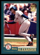 Manny Alexander 2001 Topps #69 Red Sox MLB READ FREE SHIPPING AutographDen