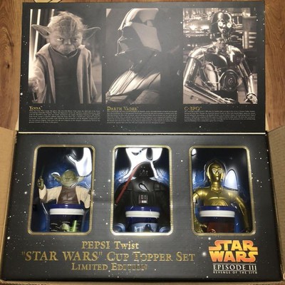 STAR WARS EPISODE III PEPSI Twist Cup Topper set Limited Edition