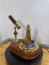 NEW Vintage San Francisco Music Box Co Lighthouse Kaleidoscope Sailboats 10" on The Hot Collector