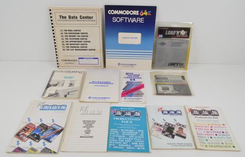 Lot of Vintage Commodore 64 Computer Software & Booklets Manuals 1980s - 第 1/12 張圖片