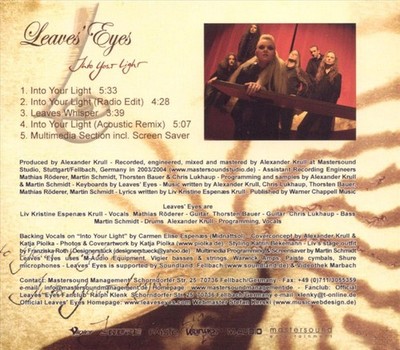 LEAVES' EYES - INTO YOUR LIGHT [SINGLE] NEW CD