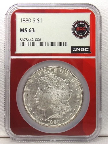 1880 S Morgan Silver Dollar NGC MS63 8678442-006