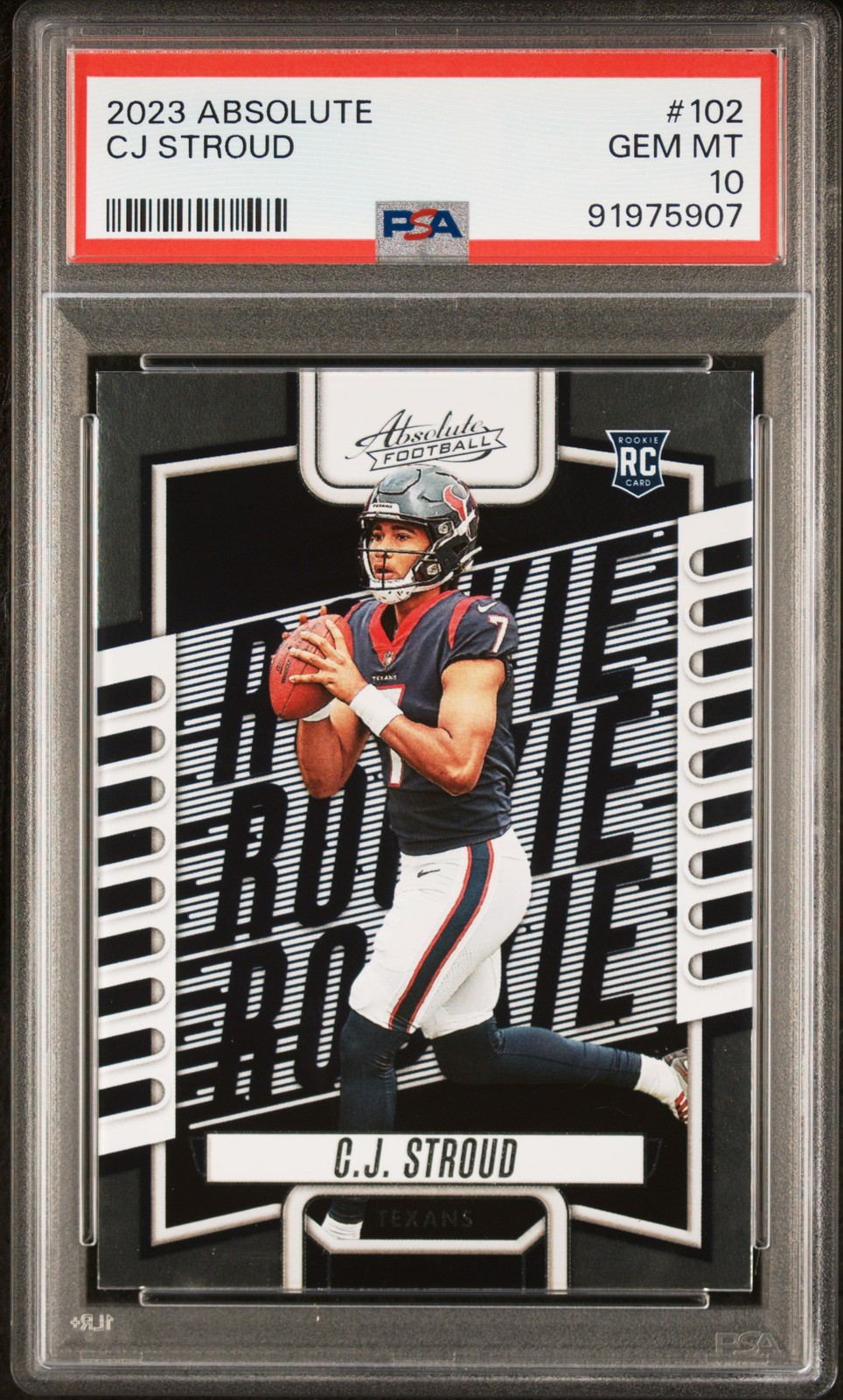 2023 Panini Absolute #102 Cj Stroud PSA 10 view 1