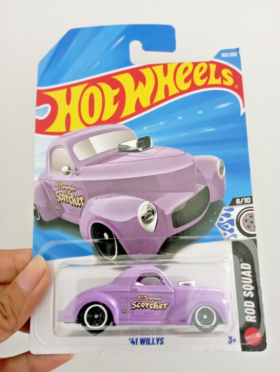 Hot Wheels 2026 Case G '41 Willys Rod Squad Purple - International Card #151