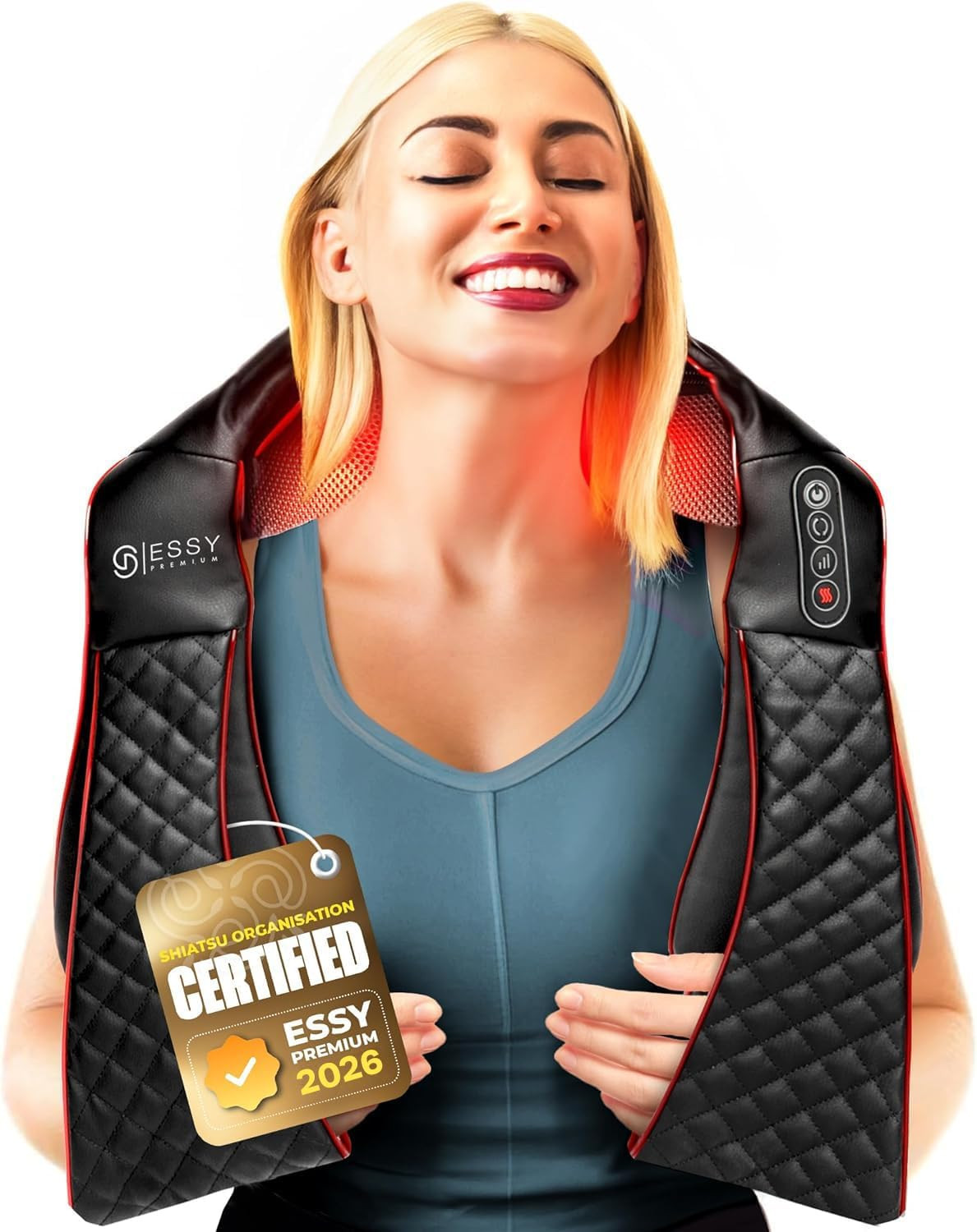 Massaggiatore Cervicale 4D Shiatsu Professionale - Sollievo Collo e Spalle