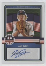 2023 Panini USA Baseball Stars & Stripes Holo /100 Zane Burns #15U-ZB Auto 0j81
