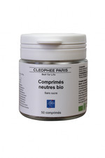 Comprimés - pastilles neutres bio pour huiles essentielles - Pot de 50 comprimés