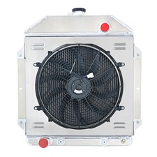 4row Radiator Shroud Fan For 1949-1953 Ford Cars Club Crestline Country Sedan-us