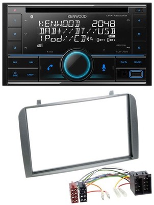 Kenwood CD 2DIN DAB USB MP3 Bluetooth Autoradio für Alfa Romeo GT 147 00-10 anth