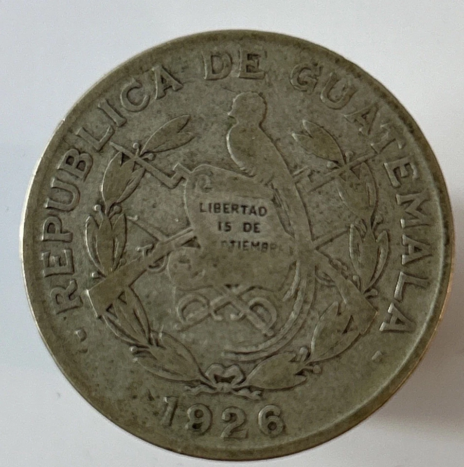 1926 guatemala 1/4 quetzal - Image 2 of 4