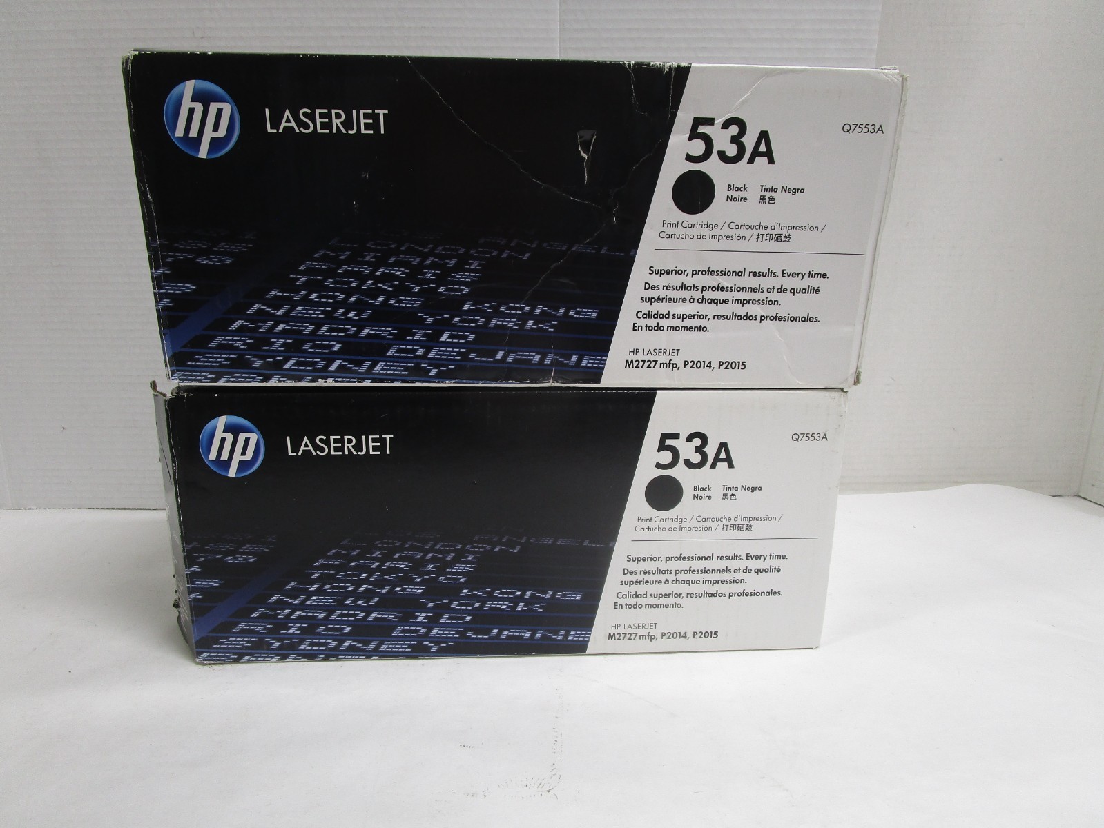 HP 53A Q7553A Genuine Black LaserJet Toner Cartridge - Lot of 2 Sealed-image