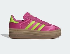 Adidas Women's Gazelle Bold Originals Fuchsia Satin JI2705 Multi Size