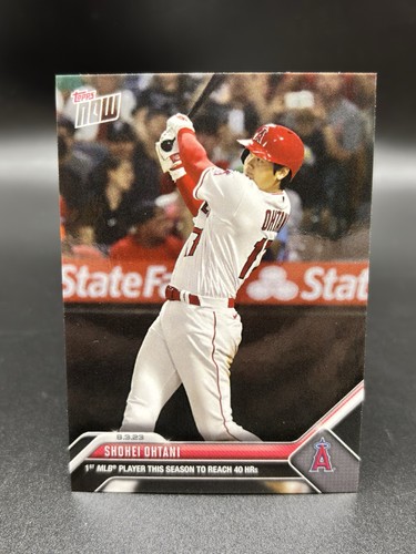 2023 Topps Now - 1st MLB Player To 40 Hrs - SHOHEI OHTANI #647 ~ Print Run: 5468