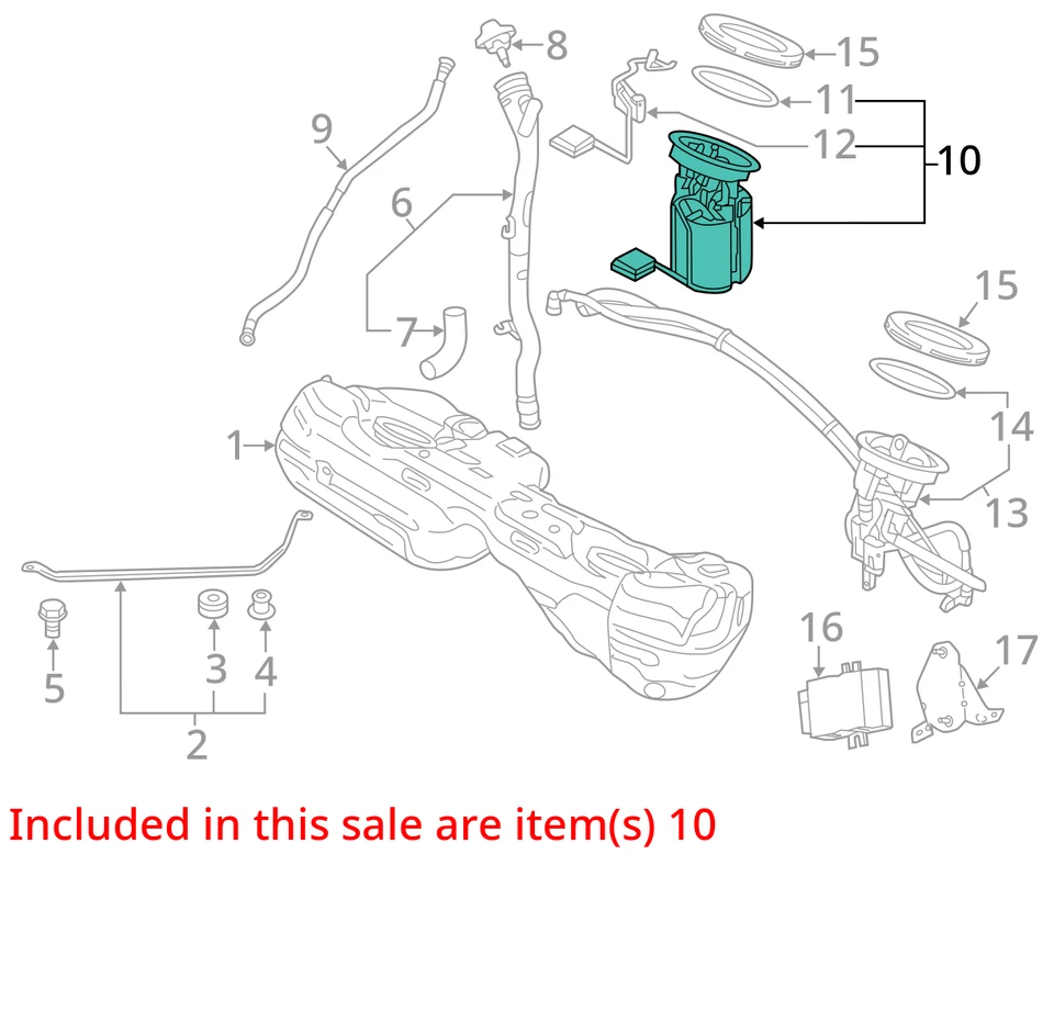 Conjunto de bomba de combustible de gas eléctrica BMW 328i Xdrive Z8W4S Foto 2 de 3