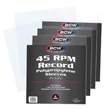 45 RPM Record Sleeves - 400 Count Fits Standard 7 Inch Single 45s Snug-Fi...