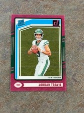 2024 Clearly Donruss - Rated Rookie Jordan Travis #95 Pink