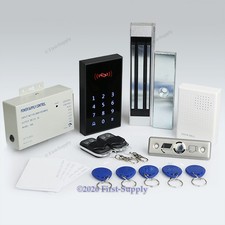 DIY RFID Access Control System Kit 180kg Magnetic Lock 2Remote Controls Doorbell