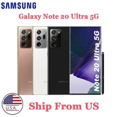 New Samsung Galaxy Note 20 Ultra 5G N986U 128GB Unlocked AT&T Verizon Smartphone