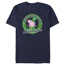 Men's Peppa Pig Just Here for the Shenanigans T-Shirt