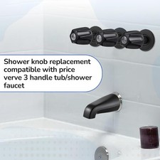 Bathroom Remodel set Steel Shower Knobs Hot Cold Diverter Handles for Household