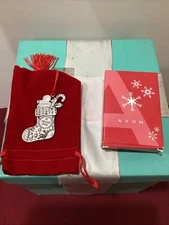 Avon Jolly Stocking Pewter Ornament 2025