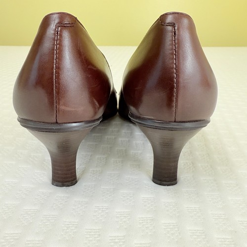 Circa Comfort 365 Joan & David Calliope Size 7.5 Brown Pointed Leather Pumps EUC - Picture 6 of 15