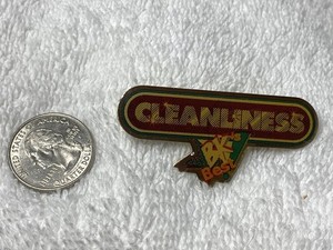 Burger King employee award pin for Cleanliness 