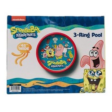 NEW Nickelodeon SpongeBob SquarePants 3-Ring Inflatable Pool 45" FREE SHIPPING! NEW Nickelodeon SpongeBob SquarePants 3-Ring Inflatable Pool 45" FREE SHIPPING! - Image 1