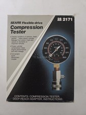 Sears Flexible Drive Engine Compression Tester 28 2171 Made in USA