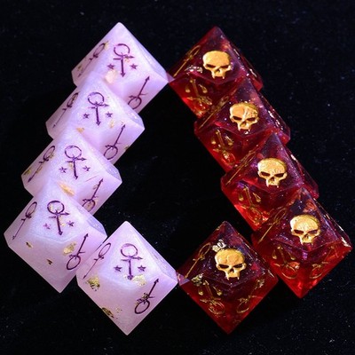 15 Polyhedral Resin Anarch VtM WoD Set of Dice Revolution Dawn