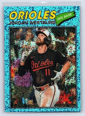 2026 Topps Heritage Jordan Westburg #184 Light Blue Sparkle
