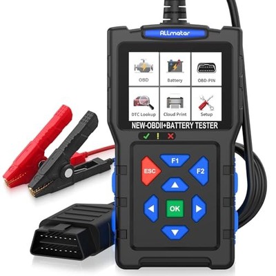 Escáner OBD2 2 en 1 y probador de batería Herramienta de diagnóstico de coche 