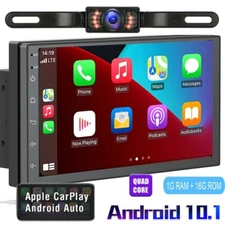 2 DIN 7inch Android 11 CarPlay Car Stereo Radio GPS Navi Player BT WiFi +Camera