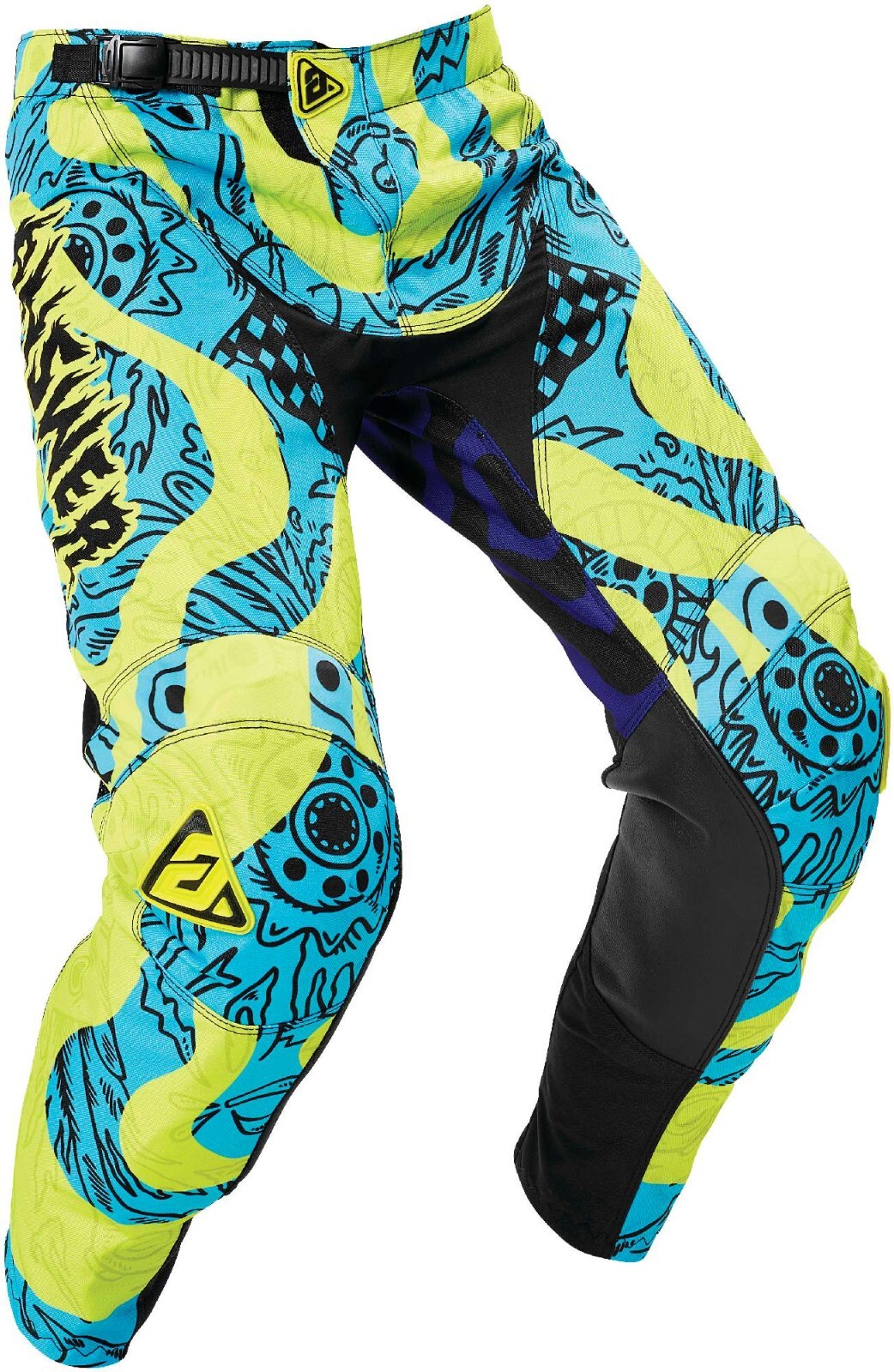Open Box Answer Youth Arkon Hypno Mute On Dirt Bike Pants Hyper Acid/Astana - 26