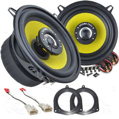 GROUND ZERO LAUTSPRECHER für TOYOTA YARIS I 1998-2003 Heck Tür 2-Wege 110W #A5G4