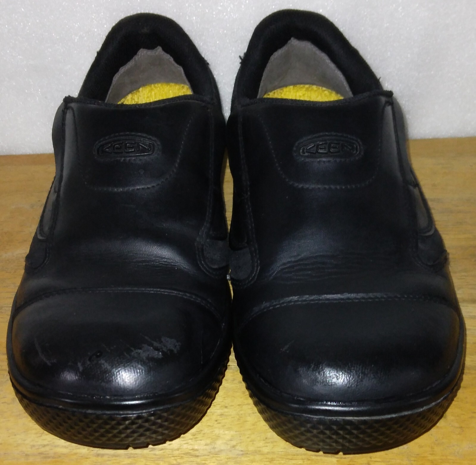 Keen Shoes Zoccolo Uomo Slip On Causual Pelle Nero Punta Tonda. Taglia 12