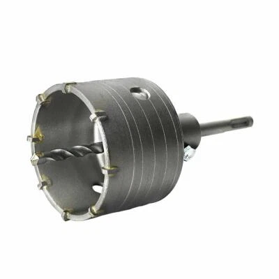 FRESA CAROTATRICE A TAZZA 120 MM PER MURO FRESE PIETRA CEMENTO CON ASTA SDS PLUS