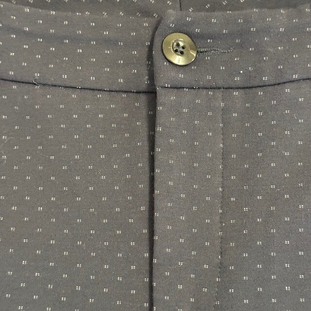 Pantaloni donna CABI 6 Keen Kick svasati crop blu navy ponte maglia bottoni caviglia