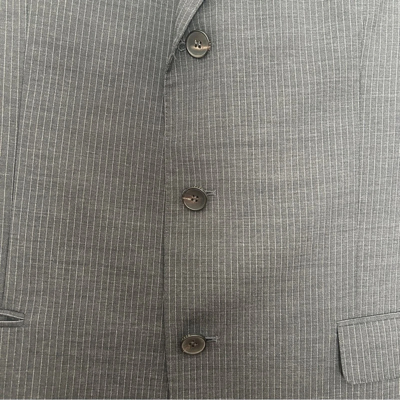 Tuta uomo GUCCI grigio gessato set 2 pezzi 54L EU o 44 L in USA