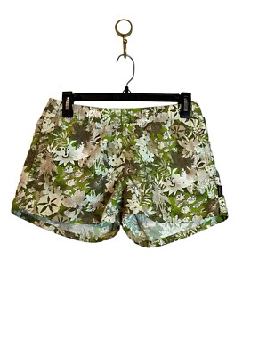 PATAGONIA Women s Shorts M Green Barely Baggies Paradise Floral 2.5'' Inseam