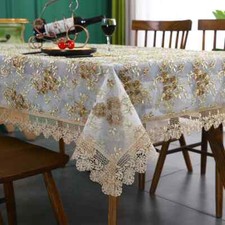 Table Cloth Lace Embroidery Tablecloth Table Dining Table Cover Wedding Party//